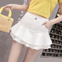 ruffled denim skirt 34