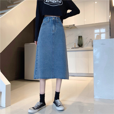 Simple all-match denim skirt 33