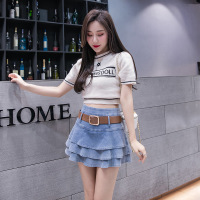 slimming cake denim skirt 41