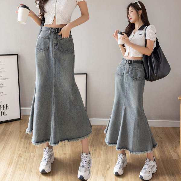 Stretch Denim Mermaid Skirt 49