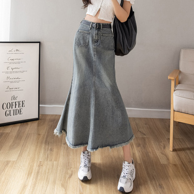 Stretch Denim Mermaid Skirt 49