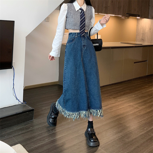 fringe skirt A line skirt 53