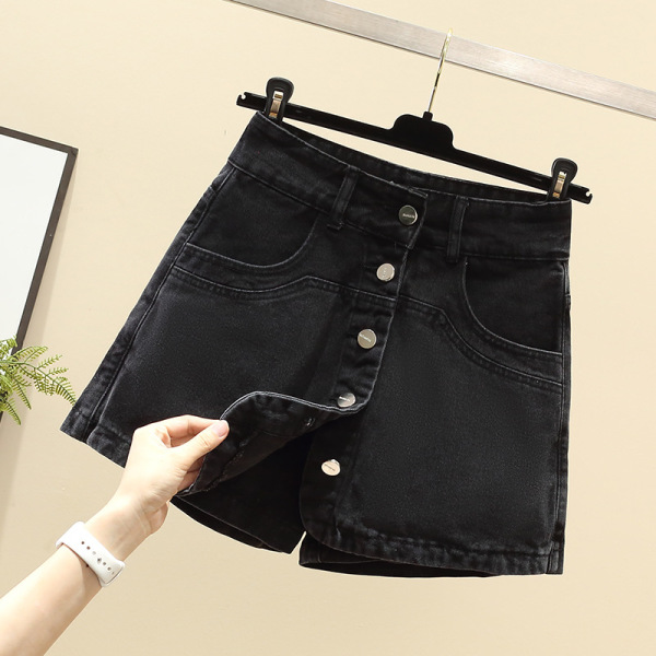 high waist hakama denim skirt 66