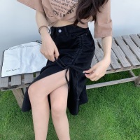 plus size women's denim skirt 71