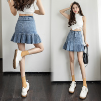 Sweet cool style high waist pleated skirt 69