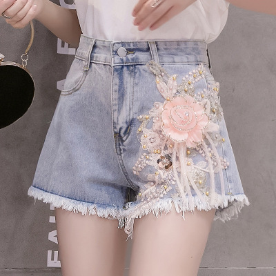 floral fringe shorts 128