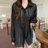 Design striped air-conditioning shirt 158