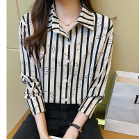 simple style striped shirt 147