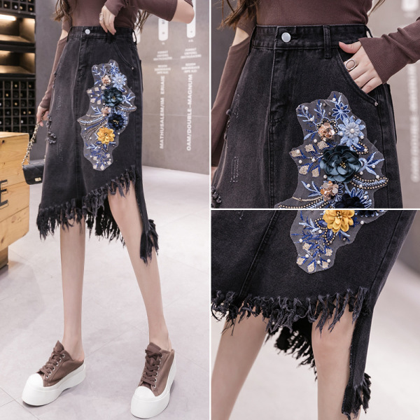 tassel irregular skirt 136