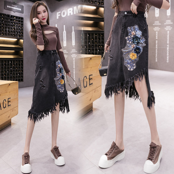 tassel irregular skirt 136